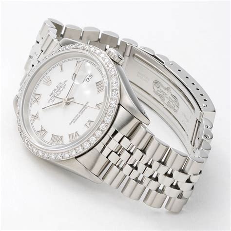 rolex datejust ii white dial on wrist|rolex datejust 36mm diamond dial.